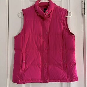Gap Women’s Bright Pink Fuchsia Insulated Puffer Vest Size S Small